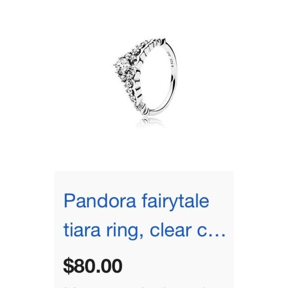 Pandora Fairytale Tiara Cz Ring - Picture 10 of 10